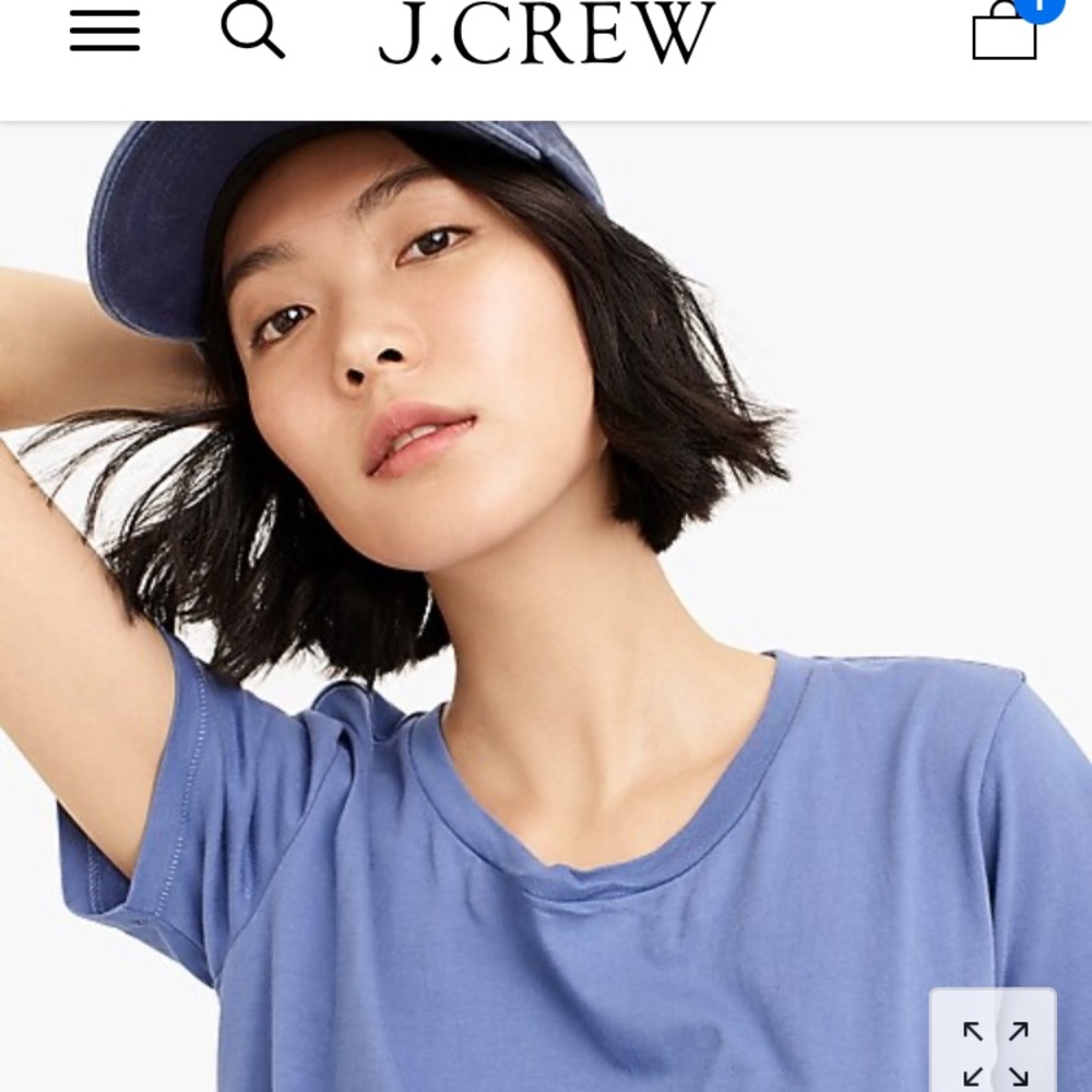 Jcrew t shirt dress in Navy - Picture 2 of 5